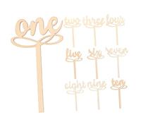 PRETYZOOM 10 pièces Numéros de Table Décoratifs pour Mariage Supports de Table Élégants pour Aube Communion et Décoration Événements