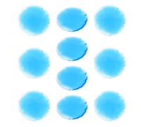 PRETYZOOM 10 Pièces Patchs Rafraîchissants Yeux, Cache-œil Rond en Pvc et Gel, Bleu, Compresses Froides et Chaudes, pour Réduire les Gonflements et Soulager les Maux de Tête, la Maison