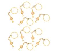 PRETYZOOM 10 Pièces Porte-clés Coupe Sacrée Doré Élégant pour Fête Sainte Cène Souvenir de Baptême Accessoire Décoratif Unique et Raffiné