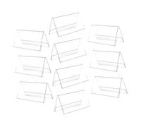 PRETYZOOM 10 pièces Présentoirs de Table en Porte-nom de Bureau Double Face Support Affichage Compact Réutilisable pour Réunions Bureaux et Événements Professionnels