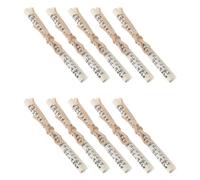 PRETYZOOM 10 Pièces Rouleaux de Mézouza en Papier Beige Bénédictions Hébraïques Authentiques pour Décoration de Porte Juive Résistante pour Maison et Mitzvahs Religieuses