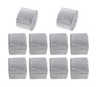 PRETYZOOM 10 rouleaux Lot Ruban Crépon Fête Argenté Décoration Papier Serpentins DIY Anniversaire Mariage Shower Noël Halloween