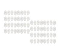 PRETYZOOM 100 Paires de Coussinets Nasaux en Silicone Protège-nez Antidérapant et Rehausseur de Hauteur pour Lunettes Compatibles Lunettes à Monture Complète