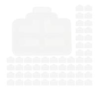 PRETYZOOM 100 Pièces Caches-poussière Rj45 en Silicone Blanc