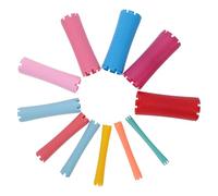 PRETYZOOM 100 pièces Cheveux Ondulés Réutilisables Tiges de Permanente Double Tête Trois Couleurs Outils Coiffure Polyvalents pour Femmes Hommes