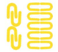 PRETYZOOM 100 Pièces Croisillons de Carrelage U, Plastique Jaune, | Pose Carrelage, Stabilité Accrue, Outils de Nivellement, Usage sur Tuiles Céramiques, Format Pratique