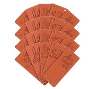 PRETYZOOM 100 Pièces D’Étiquettes en Simili Cuir Changeant de Couleur Motifs Animaux pour Accessoires Vestimentaires et Couture Personnalisée