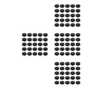 PRETYZOOM 100 Pièces Pieds de Remplacement pour Boîtier D’Ordinateur, Noirs | Plastique, des Vibrations et Meilleure Dissipation, pour Châssis PC et Bureaux en Verre ou Marbre