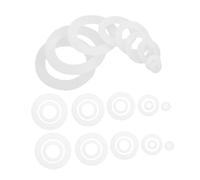 PRETYZOOM 100pièces Silicone Flat Gasket Set O-ring Sealing Rings for Plumbing Leak Prevention Compression Resistant Washers Kit for Home Repair