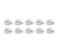 PRETYZOOM 10pcs Pendentifs en Acier Inoxydable de Cœur pour Bricolage, Décoration Simple Processus de Placage Argenté, pour Création de Porte-clés