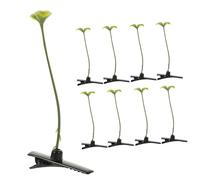 PRETYZOOM 10pièces Pinces Cheveux Simili Haricots Verts Légers Accessoires Mignons Et Funky Clips Plantes Pour Femmes Et Filles