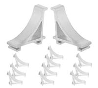 PRETYZOOM 12 Crochets Métalliques pour Étagère de Réfrigérateur, Pinces de Fixation pour Clayette de Congélateur, Accessoires de Rangement pour Frigo Connecté et Compartiment Frigo