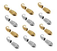 PRETYZOOM 12 ensembles Vintage Snake Jewelry Connectors Metal Clasps For DIY Necklace And Bracelet Making Antique And Smooth Finish Easy Installation Jewelry Supplies Kit