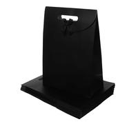 PRETYZOOM 12 Pièces Sac de souvenirs sac en papier d'été de mariage de bébé jolis poignées Noir
