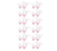 PRETYZOOM 12pièces Boîte Rangement Plastique Bonbons Forme de Poussette Réaliste Simulateur pour Garçon Fille Rose Décor pour Chambre ou Fête