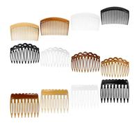 PRETYZOOM 12pièces Peignes Décoratifs Plastique pour Cheveux Ondulés Accessoires de Coiffure Latérale pour Mariage Maintien Ferme et Confortable
