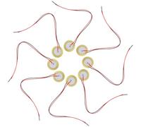 PRETYZOOM 15 Micros Piézo à Disque en Laiton pour Guitare Acoustique, Pack de 15 Pièces Fréquence Vibratoire 1.8 Khz, Accessoires Solide pour Musiciens