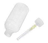 PRETYZOOM 15 Pièces Flacon Distributeur à Embout Aiguille 50ml en Plastique avec Applicateur Précis pour Huile et Colle, Résistant aux Chocs, pour Projets DIY et Modélisme