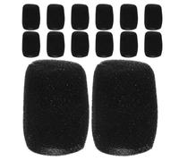 PRETYZOOM 15 Pièces Lot de Protections Mousse pour Microphone Portatif Housse Anti-Vent Souple et Élastique Pare-Brise Microphone pour Ktv Interviews Réunions et Performances