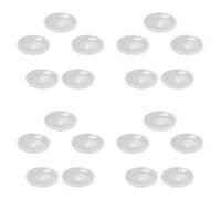PRETYZOOM 150 Pièces Bac Récupérateur de Cire à Bougie Rond Transparent | Plateau à Rainures Profondes, Nettoyage Facile et Maintien Stable, pour Bougies D’autel et Fêtes