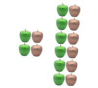 PRETYZOOM 16 Pièces Pot Jarre à Biscuits En Forme De Pommes Boîtes à Bougies Décoratives Boîtes De Conservation Du Thé Mini Boîtes à Café Décorations Décoratives à Remplir Fer