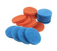 PRETYZOOM 16pièces Éponges à Vaisselle Rondes à Récurer Anti-Rayures Produits De Nettoyage pour Cuisine Et Salle De Bain Compatible avec Brosses Électriques sans Produits Chimiques