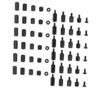 PRETYZOOM 180 pièces Kit de Entretoises Nylon Simple et Double pour Pcb Visserie Complète avec Écrous Assortiment Polyvalent pour Montage Carte Mère et Circuits Électroniques Boîte de