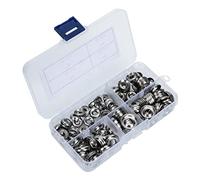 PRETYZOOM 180 Rondelles Fraisées Creuses en Acier Inoxydable 304, Joint Creux en Œil de Poisson, Assortiment 180 Pièces pour Vis à Tête Fraisée, Usage Industriel et Bricolage