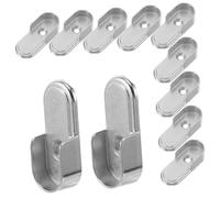 PRETYZOOM 18pièces Support Tringle Penderie Alliage De Zinc Douille pour Tringle De Placard Support Barre Penderie Quincaillerie pour -Robe De Suspension pour De Vêtements