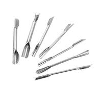PRETYZOOM 1Ensemble Couteau de Sculpture Double Tête Acier Inoxydable pour Fruits et Légumes Outil de Décoration pour Restaurants et Maison