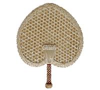 PRETYZOOM 1pièce Éventail Naturelle Forme De Cœur Accessoire De Décoration Artisanale Pour Mariages Et Événements Style Éthique Et Créatif Décoration Murale Élégante