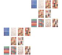 PRETYZOOM 2 Ensembles Autocollants De Noël Décalcomanie De Noël Étiquettes De Noël Bricolage De Noel Cadre Photo Noel Décalcomanies Rondes De Noël Paquetage Stickers 10 Feuilles * 2