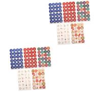 PRETYZOOM 2 Ensembles Autocollants Ronds De Noël Calendrier Carnets Cartonnés Autocollant D'étanchéité Décoratif Stickers Noel Vitre Stickers Vitre Noel Décalque De Pochette 25 Feuilles * 2