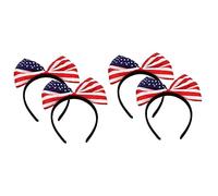 PRETYZOOM 2 Ensembles Bandeau Drapeau Américain Bandeau Patriotique Pièces Décorations Bandana Content x De Cosplay Du Jour De L'indépendance À Nœud Chiffon 2 Pièces * 2