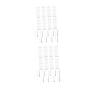 PRETYZOOM 2 Ensembles De Rideau Filtrer Nettoyeur De Vitres Télescopique Support Rideaux Embrases Rideaux Voilage Crochet À Rouleau Romain Clip De Boucle De Rouleau 8 Pièces * 2
