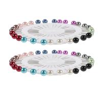 PRETYZOOM 2 ensembles Épingles Foulard Perles Élégantes Lot de Multifonctions pour Femmes Broches Hijab et Clips Châle Légers Accessoires Mode pour Voyages et Usage Quotidien