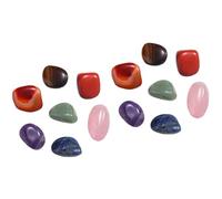 PRETYZOOM 2 Ensembles Joyau Aux Sept Couleurs Pierres Décoratif Corbeille Guirlande Pierre À Ongles Pierre De Lotus Couvercle Cristaux Bijoux Porte Élite Plus Colorful Cristal 7 Pièces * 2