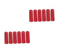 PRETYZOOM 2 ensembles Manchons D'Oreille Pour Casseroles Maniques De Protection Manchons De Protection En Silicone Pour Poignées De Casseroles Anti- Couvercles 6 pièces * 2