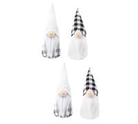 PRETYZOOM 2 Ensembles Poupée De Noël Ornement Nains Peluche Figurine Chiffres Maisonnette De Noel Xmas Tree Decoration De Noel Sapin Nain De Noël Décoration De Noël Chiffon 2 Pièces * 2