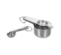 PRETYZOOM 2 Ensembles Set Tasses et Cuillères à Mesurer Inox avec Suspendu Outils de Cuisine Robustes pour Cuisson et Pâtisserie Rangement et Précision des Dosages