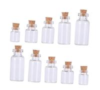 PRETYZOOM 2 Ensembles Souhaitant Bouteille Mini Bouteilles D' Bouteilles De Sorts Mini Bouteilles À Souhaits avec Bouchon Petites Bouteilles Blanche Verre Commun 25 Pièces * 2