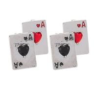 PRETYZOOM 2 Paires Boucles D'oreilles Clous en Cuivre de Cœur avec Cristaux Scintillants, Confortables à Porter, pour Soirées et Rendez-vous Élégants