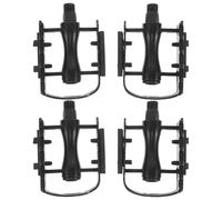 PRETYZOOM 2 Paires de Pédales Plates Antidérapantes en Alliage d'Aluminium Noir pour VTT et Vélo de Route Accessoires de Cyclisme Robustes et Légers pour Sports de Plein Air