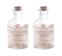 PRETYZOOM 2 Pièces 1 allumettes en bouteille match multifonctionnel allumette aux bougies bouda decoration interieure décoration d'intérieur bocaux porte-allumettes en verre bidon en verre