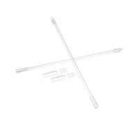 PRETYZOOM 2 Pièces Accessoires de Rideaux Accessoires aveugles Batte d'inclinaison Aveugle de fenêtre Tringle à Rideau avec Crochet Baguette de Rideau Aveugle la Tige Acrylique Transparent
