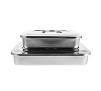 PRETYZOOM 2 Pièces Boîte de pour Instruments chirurgicaux Casse de Stockage Portable Mallette de Rangement Silver