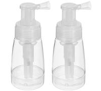 PRETYZOOM 2 pièces Bouteille Pulvérisateur Poudre Coiffure Transparente Portable Vaporisateur Poudre Uniforme sans Grumeaux pour Salon et Voyage