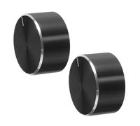 PRETYZOOM 2 pièces Boutons Potentiomètre Métal Interrupteur Variateur Rotatif Robuste pour Contrôle D Éclairage Domestique Bureau et Commerce