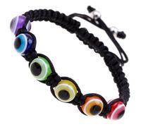 PRETYZOOM 2 Pièces Bracelet Œil Maléfique Réglable en Résine