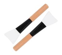 PRETYZOOM 2 pièces Brosse Applicateur Masque Visage Silicone Douce et Plate Brosse Faciale pour Application Uniforme de Masques Outil Beauté Femme Lot
